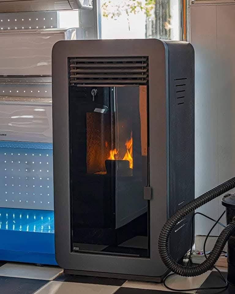 Σόμπα Πέλλετ Αερόθερμη COMMO GLASS 15KW