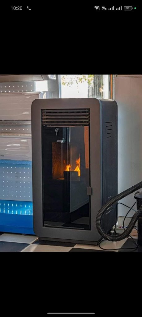Σόμπα Πέλλετ Αερόθερμη COMMO GLASS 12KW